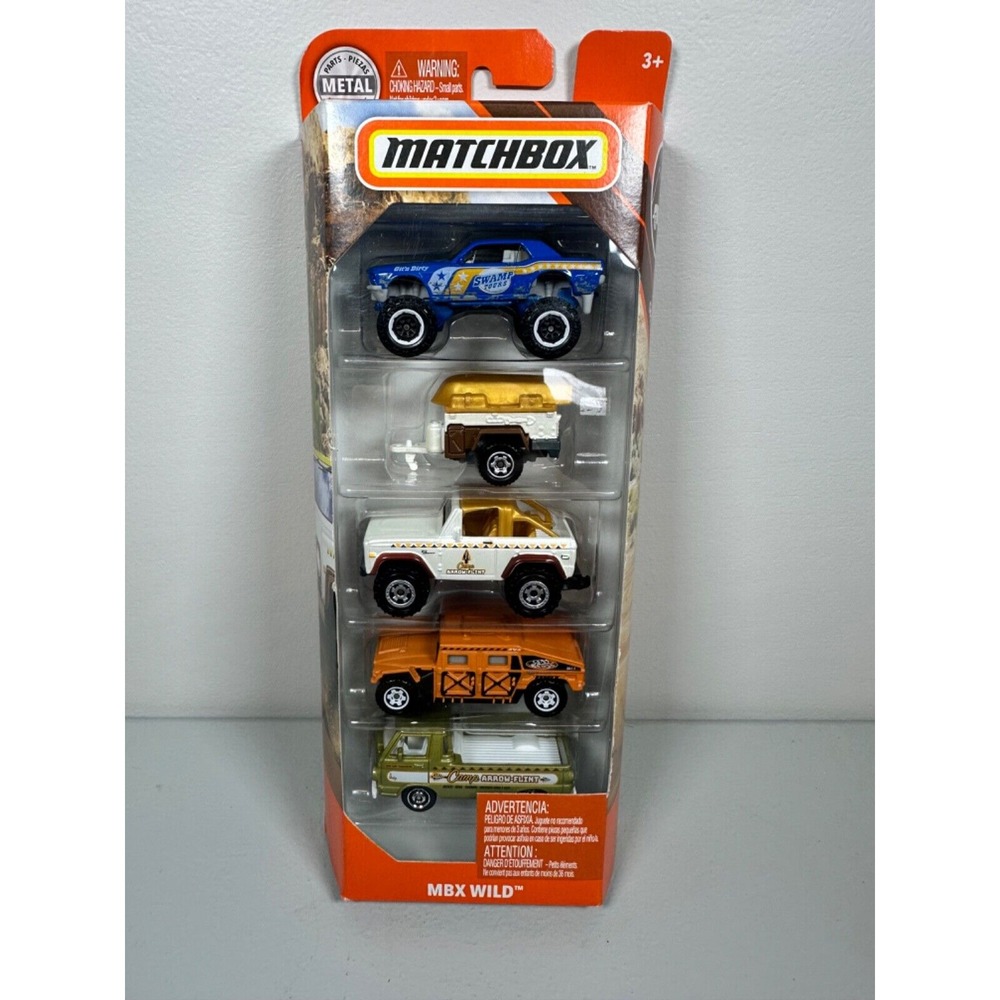 Matchbox‎ 2018 MBX Wild Diecast 5 Pack Jeep Off Road Hummer GBJ73
